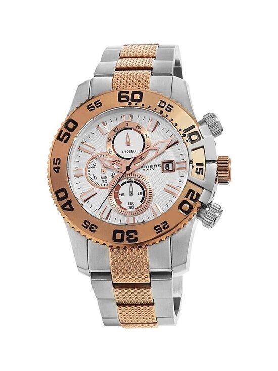 NWT Akribos XXIV White Men\'s Watch